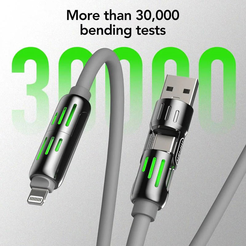 4-in-1 Multi USB Charging Cable كابل شحن USB متعدد 4 في 1