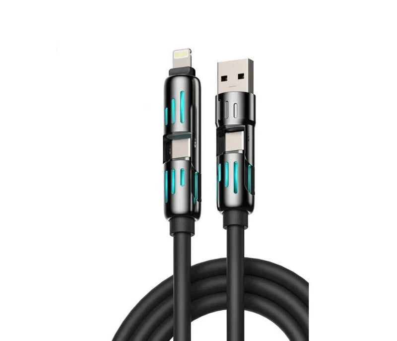 4-in-1 Multi USB Charging Cable كابل شحن USB متعدد 4 في 1